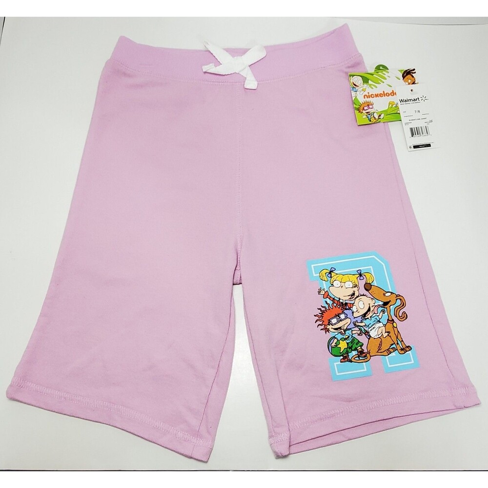 New Girls Medium 7/8 Nickelodeon Rugrats Girls Knit Shorts
